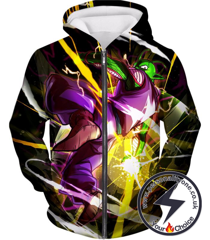 Dragon Ball Super Cool Hero Piccolo Action Awesome Anime Zip Up Hoodie